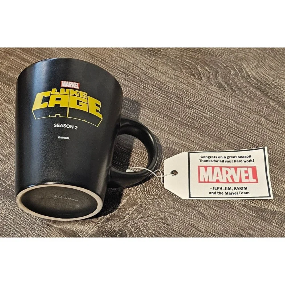 Luke Cage Season 2 Mug w/Note from exec producers Jeph, Jim,‎ Karim